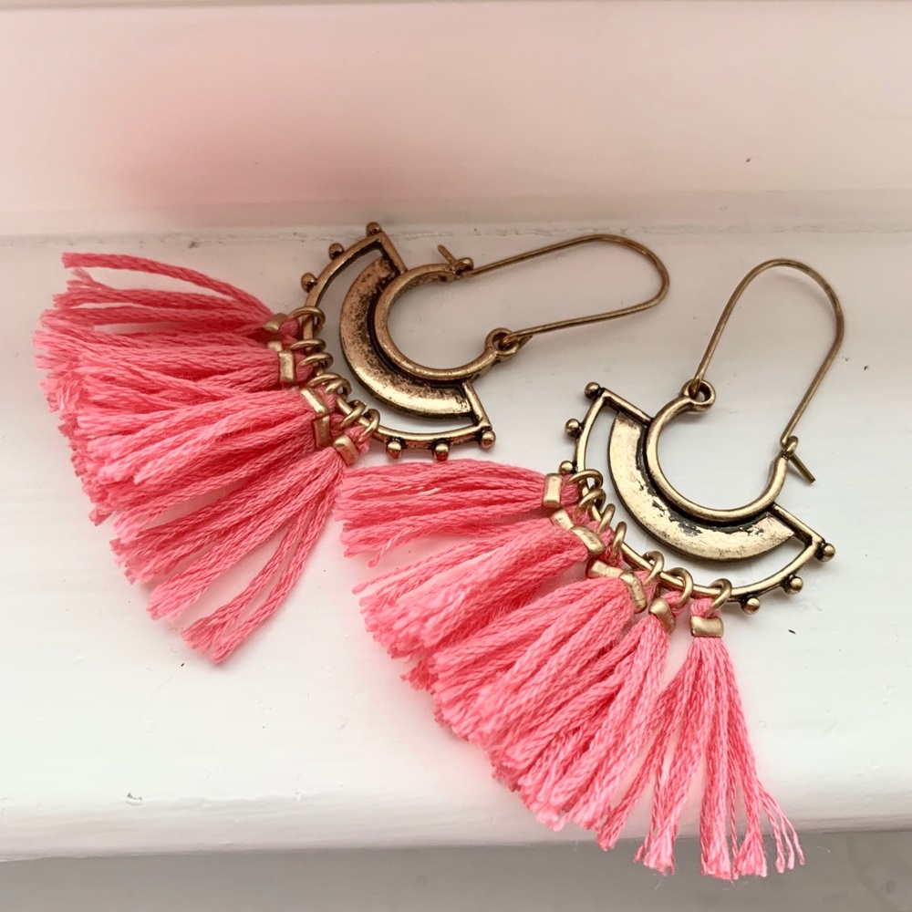 Earring in boho style
